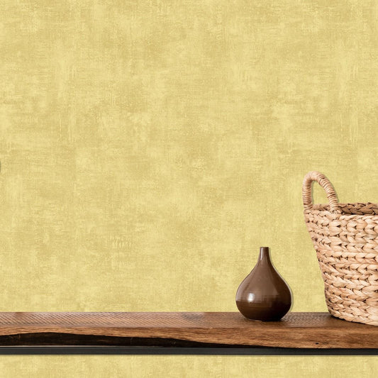 Eden Tien Texture Wallpaper - Ochre - Muriva