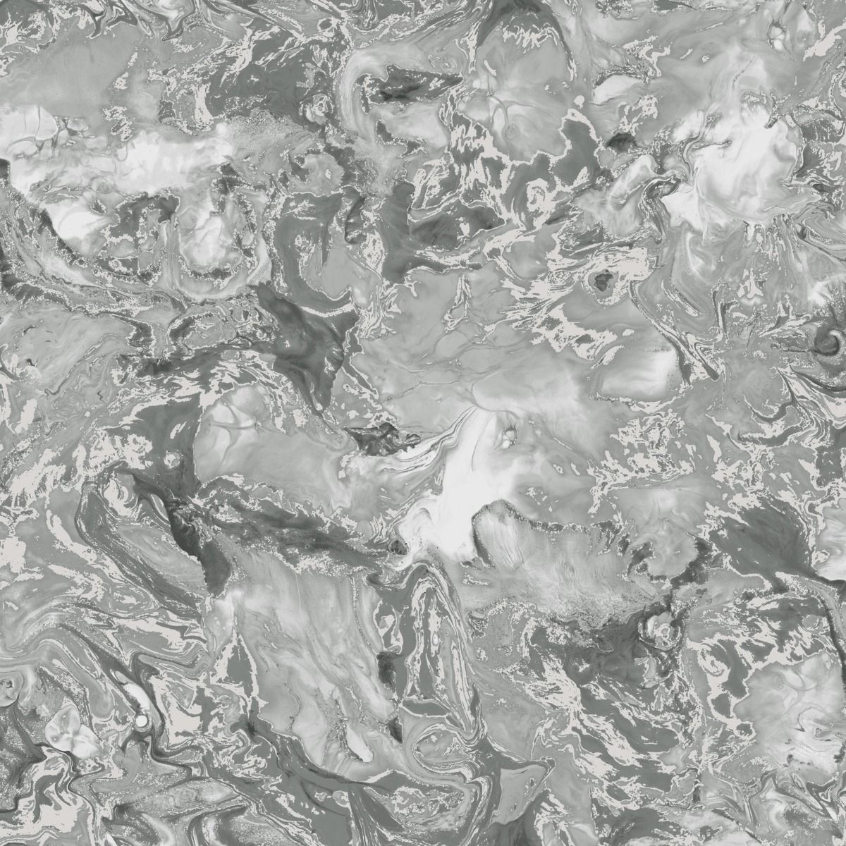 Elixir Marble Wallpaper - Silver / Grey - Muriva