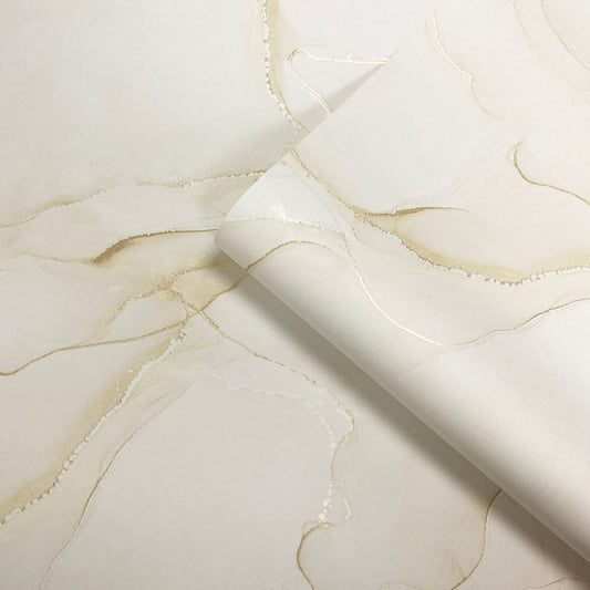 Elysian Marble Wallpaper - Cream - Muriva