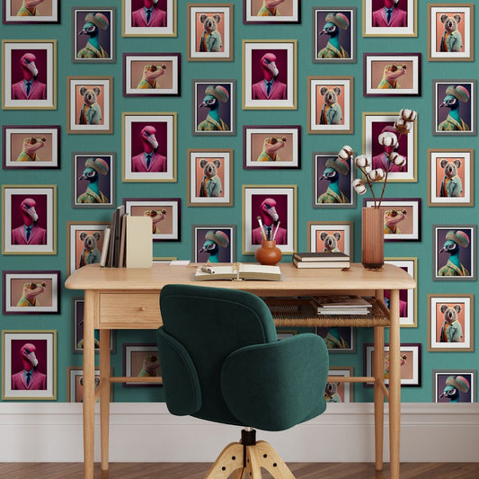 Fantastic Animals Wallpaper - Multi - Muriva