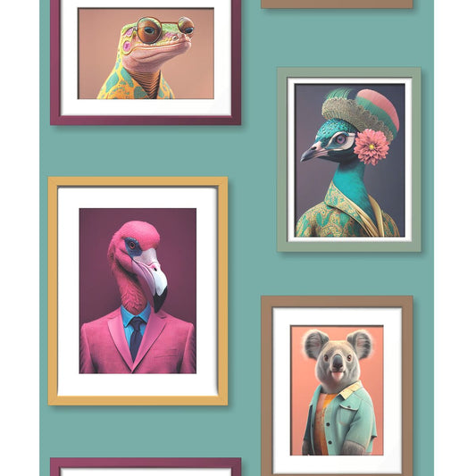 Fantastic Animals Wallpaper - Multi - Muriva