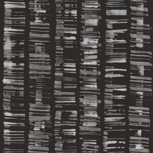 G78280 - Bazaar Tribal Sketch Wallpaper - Charcoal / Grey - Galerie
