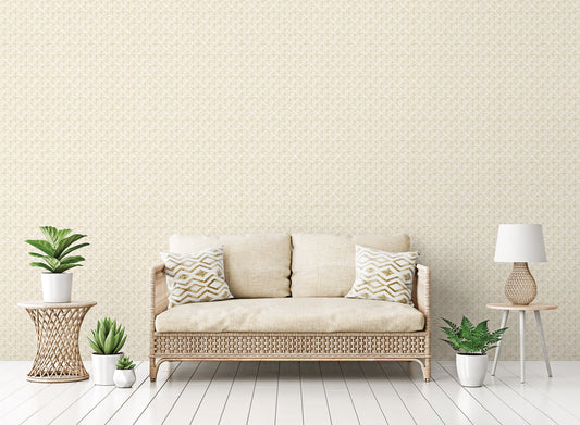 G78289 - Bazaar Geo Wallpaper - Beige - Galerie