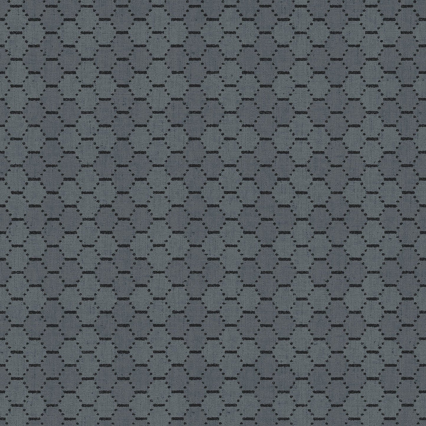 G78294 - Bazaar Honey Comb Wallpaper - Petrol / Black - Galerie
