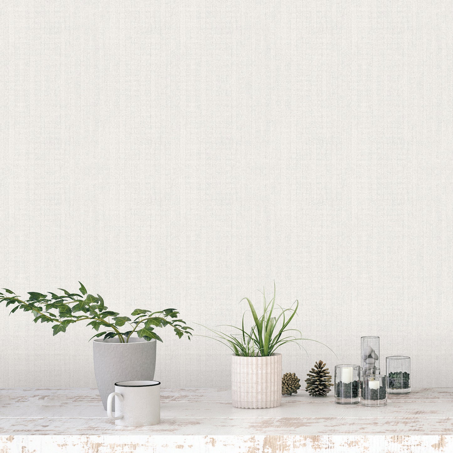 G78325 - Bazaar African Weave Wallpaper - Pearl / Grey - Galerie