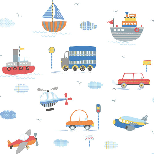 Tiny Tots 2 Transportation Wallpaper