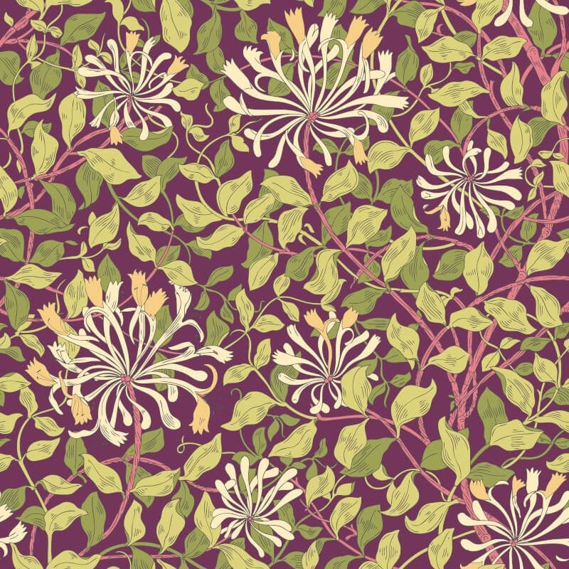 Honeysuckle Leaf Trail Wallpaper