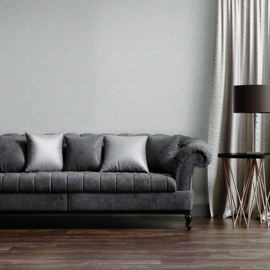 Kate Lustre Texture Wallpaper - Silver - Muriva