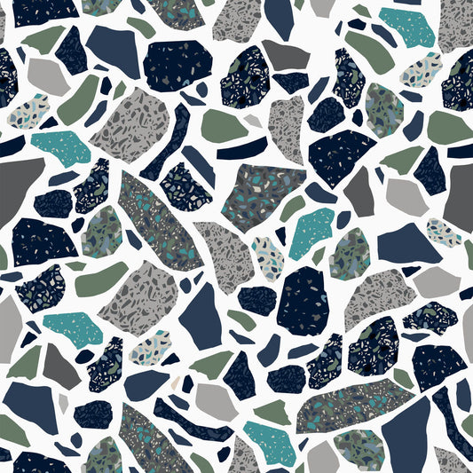 LH900018 - Moonlight Drive Wallpaper - Twilight Blue & Emerald Sea - Lust Home