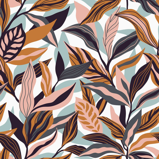 LH900021 - Honolulu Wallpaper - Seafoam, Peach & Rust - Lust Home