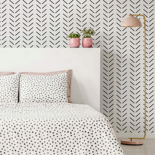 LH900025 - Get in Formation Wallpaper - Monochrome - Lust Home