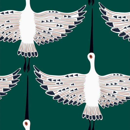 LH900077 - Ogata Kuren Wallpaper - Deep Emerald - Lust Home