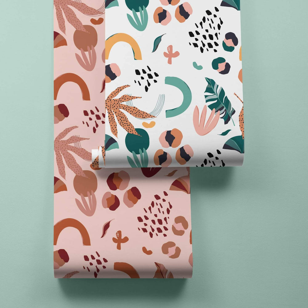 LH900097 - El Salvador Wallpaper - Terracotta, Duck Egg & Mustard - Lust Home