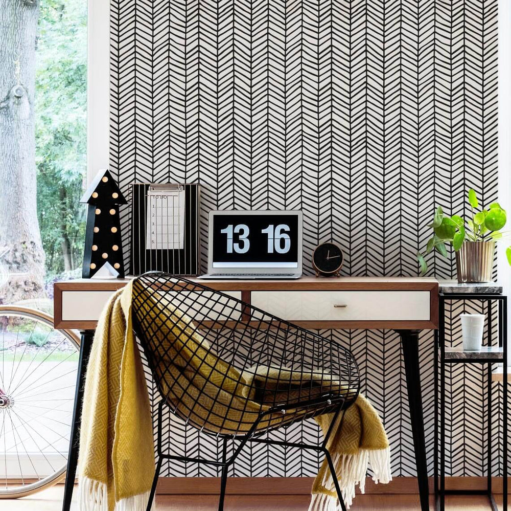 LH900142 - Go Your Own Way Wallpaper - Monochrome - Lust Home