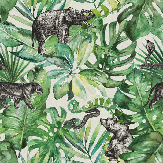 LH900162 - Mowgli Wallpaper - Shades of Green - Lust Home