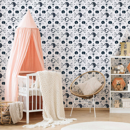 LH900206 - Freyja Wallpaper - Midnight Navy - Lust Home