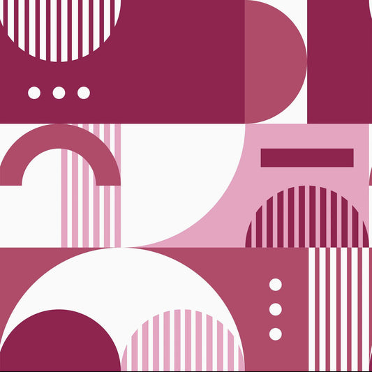 LH900213 - Geobot Wallpaper - Pink Hue - Lust Home