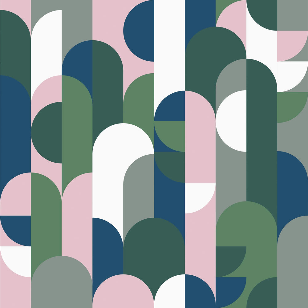 LH900285 - 1919 Wallpaper - Pink Green - Lust Home