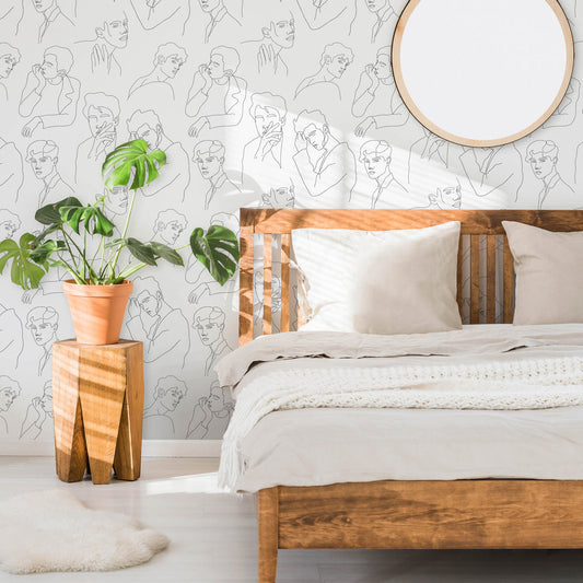LH900327 - Soho Wallpaper - Monochrome - Lust Home
