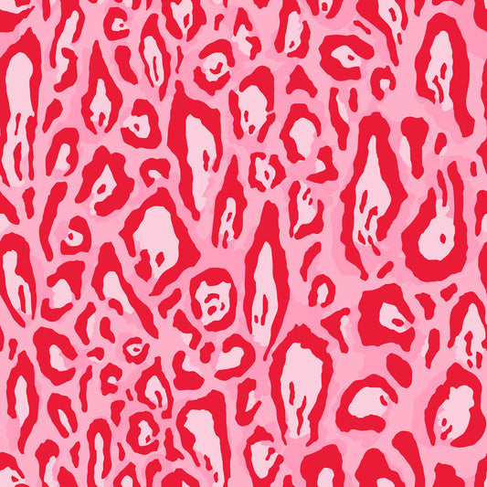 LH900398 - Animal Instinct Wallpaper - Candy Pink & Red - Lust Home
