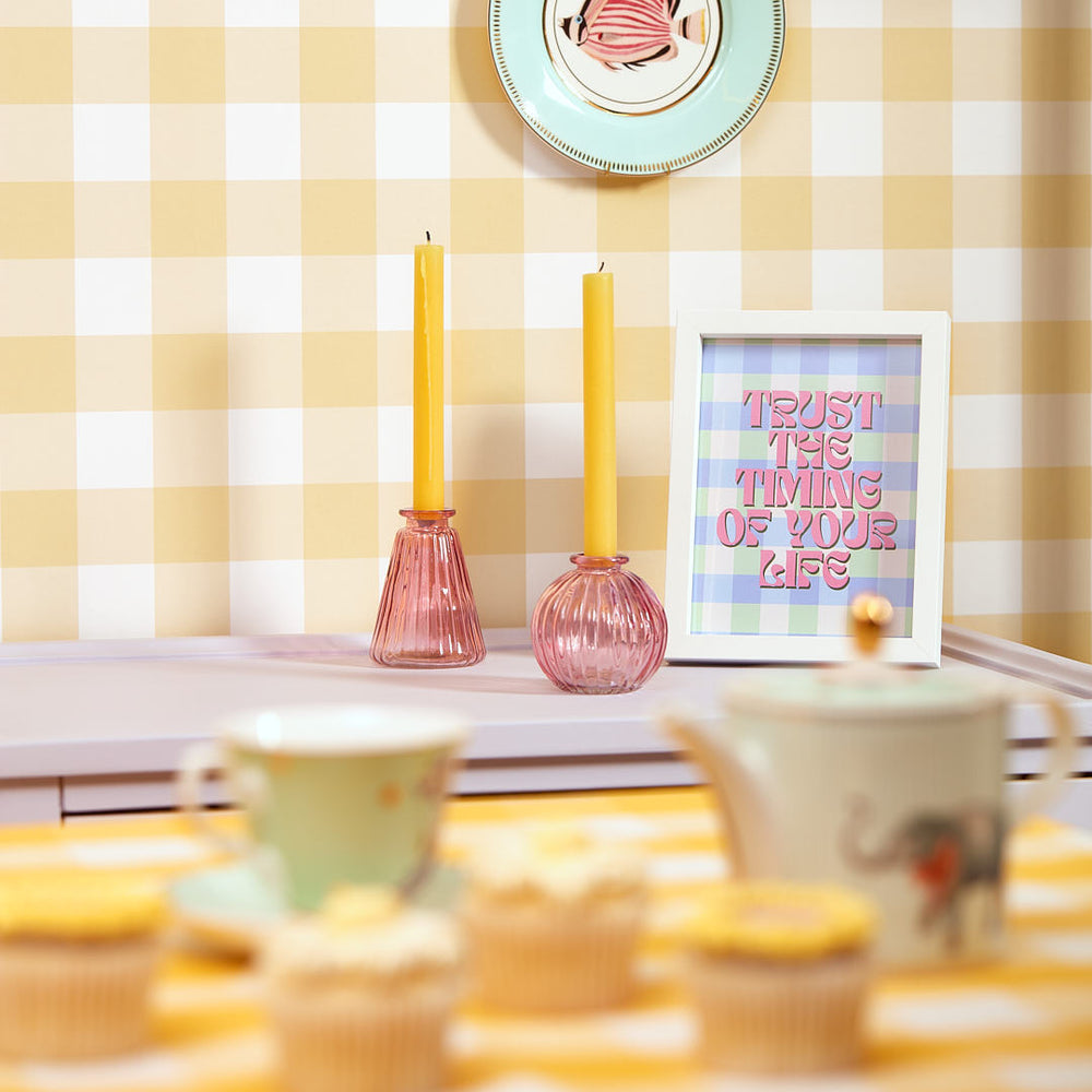 LH900434 - Picnic in the Park Wallpaper - Lemon Bonbon - Lust Home