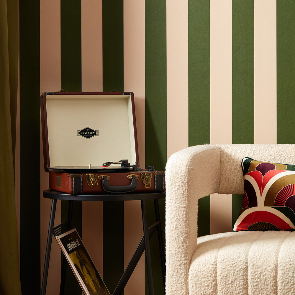 LH900463 - Signature Stripe Wallpaper - Tahini & Smashed Avocado - Lust Home