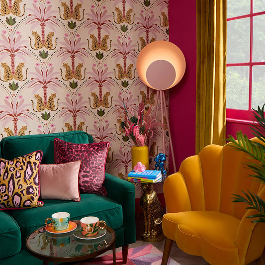 LH900596 - Belize Leopard Wallpaper - Blush - Lust Home