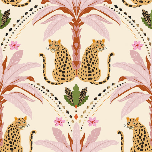LH900596 - Belize Leopard Wallpaper - Blush - Lust Home