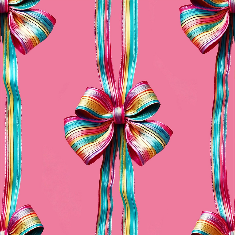 LH900600 - Put a Bow on it Wallpaper - Candy Pink - Lust Home