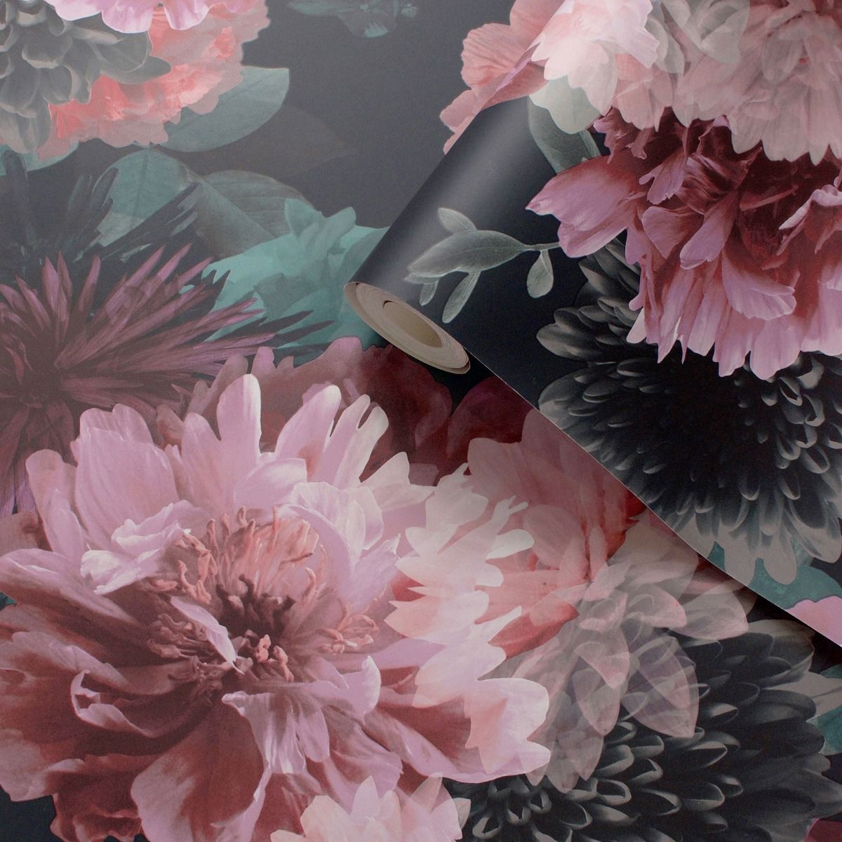 Lipsy Issey Wallpaper - Green / Blush - Muriva