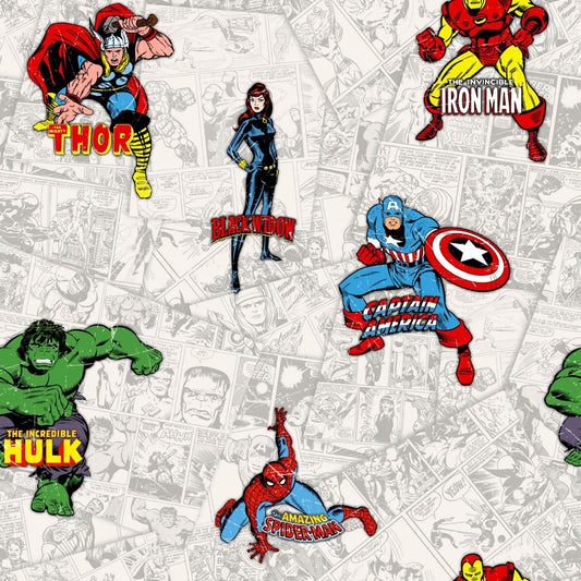 Marvel Heroes Wallpaper - Multi - Muriva