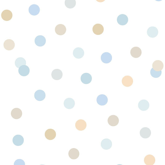 My Kingdom Dotty Wallpaper - Blue - Muriva