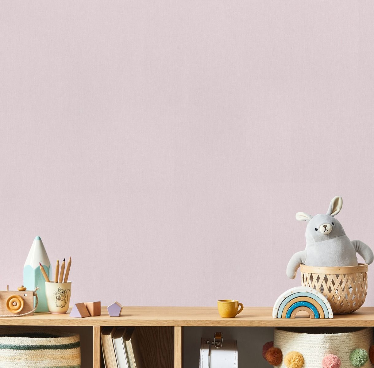 My Kingdom Easeful Texture Wallpaper - Pink - Muriva
