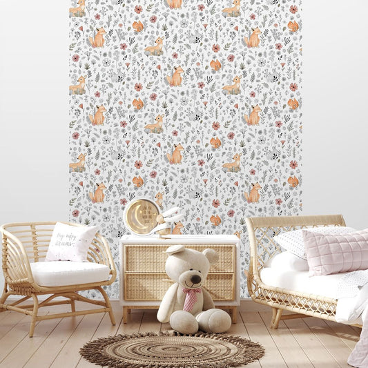 My Kingdom Happy Coppice Wallpaper - Multi - Muriva