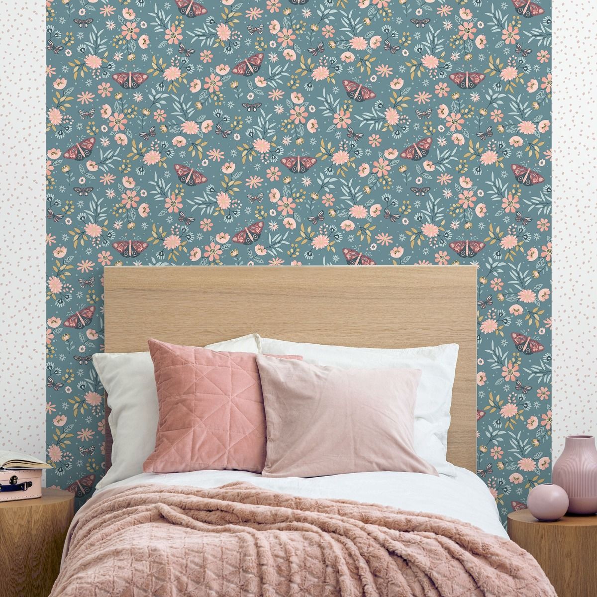 My Kingdom Sweet Meadow Wallpaper - Teal - Muriva