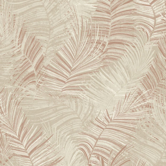 Odyssee Areca Leaf Wallpaper - Cream - Muriva