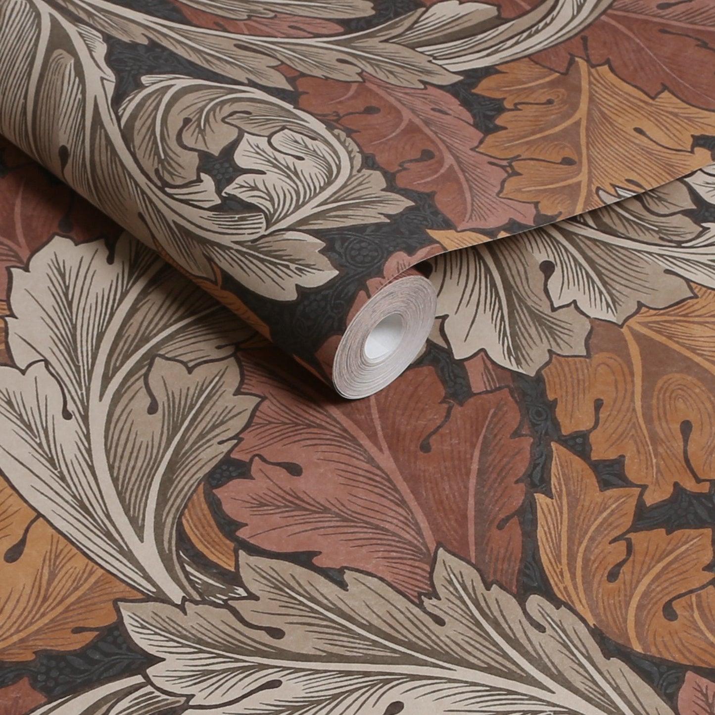 Acanthus Wallpaper - Burnt Orange - 124224 - William Morris AHWallpaper199
