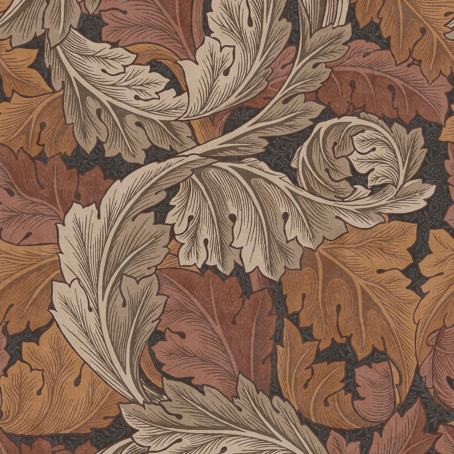 Acanthus Wallpaper - Burnt Orange - 124224 - William Morris AHWallpaper199