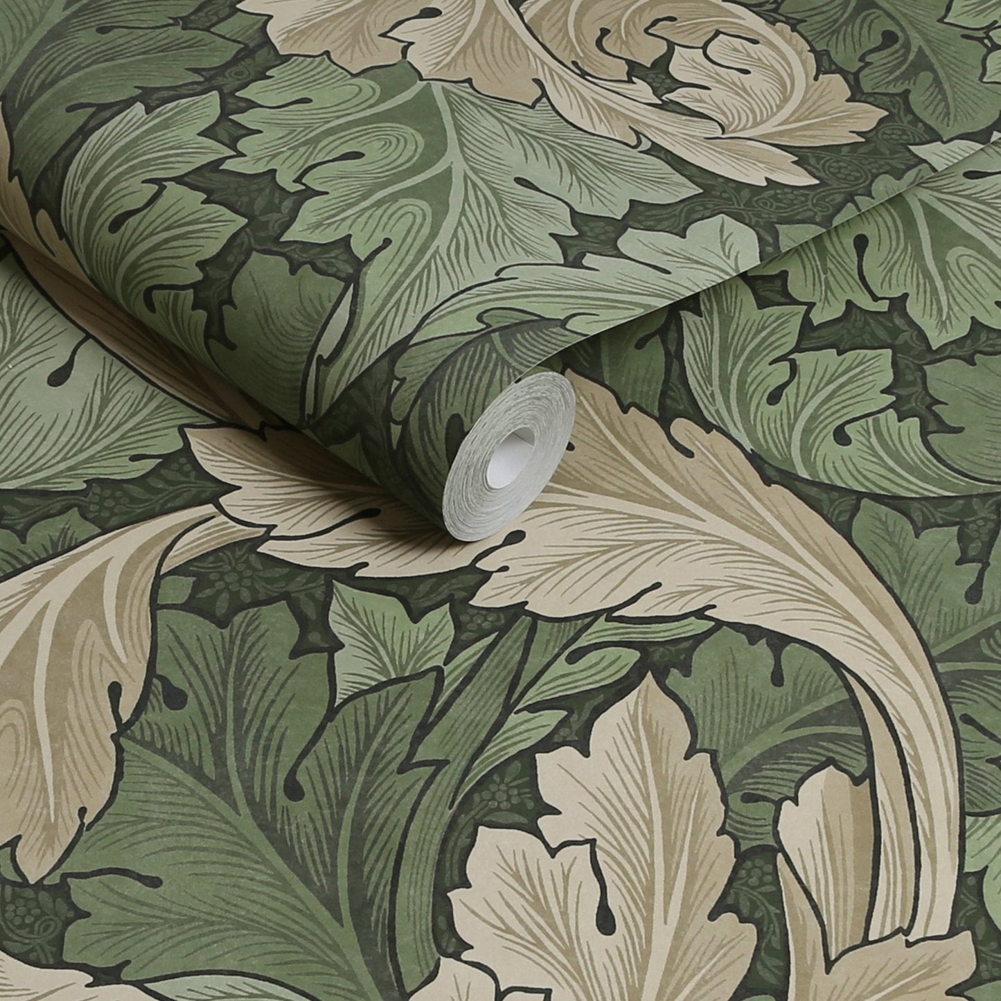 Acanthus Wallpaper - Green - 124227 - William Morris AHWallpaper199