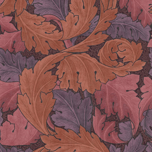 Acanthus Wallpaper - Plum - 124223 - William Morris AHWallpaper199