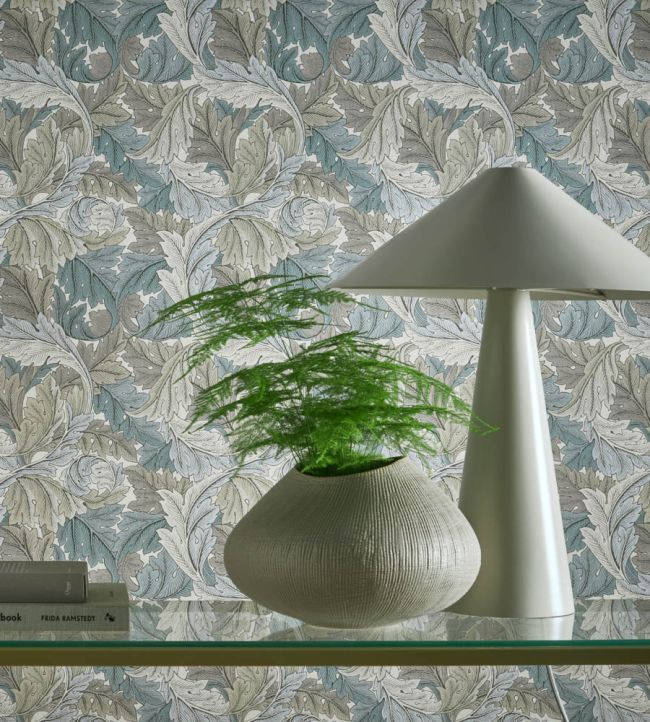 Acanthus Wallpaper - Sage - W0175/01 - Clarke & ClarkeWallpaper199