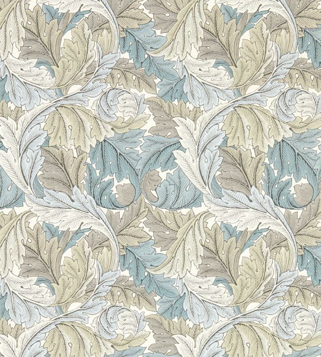 Acanthus Wallpaper - Slate/Dove - W0175/03 - Clarke & ClarkeWallpaper199