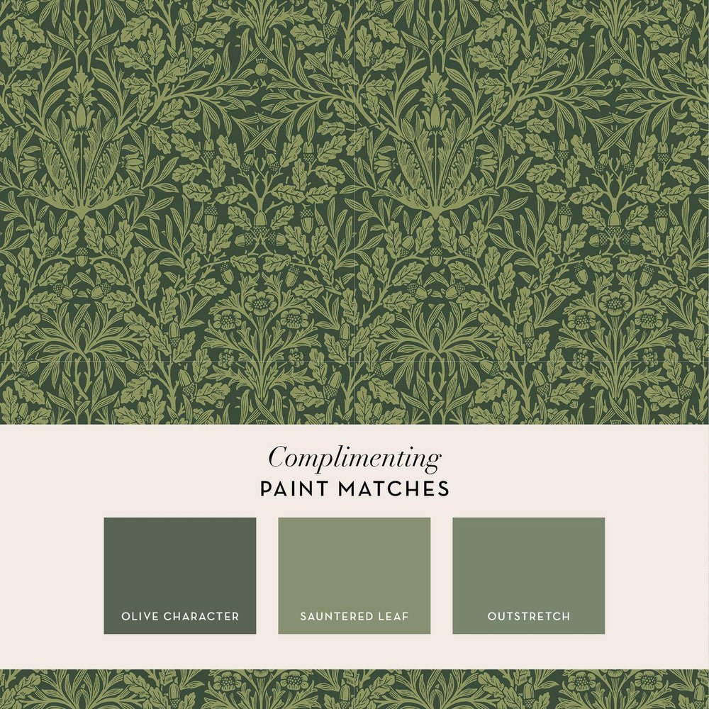 Acorn Wallpaper - Garden Green - 140490 - William MorrisWallpaper199