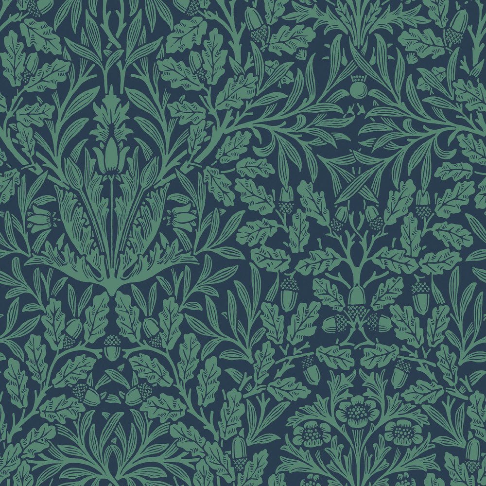 Acorn Wallpaper - Heritage Blue - 140489 - William MorrisWallpaper199