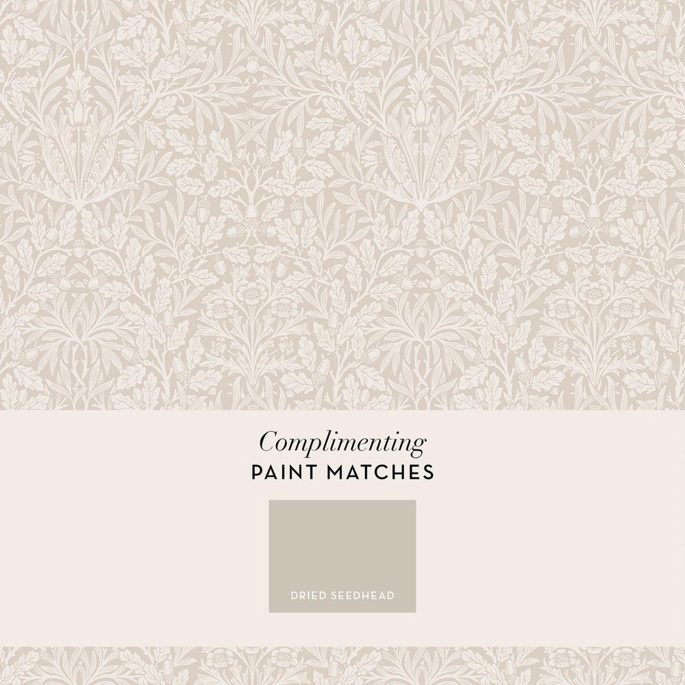 Acorn Wallpaper - Hessian - 140491 - William MorrisWallpaper199