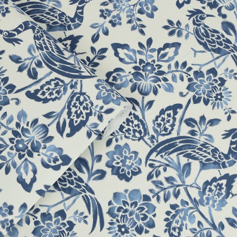 Adain Palace Wallpaper - Dark Seaspray Blue - Laura Ashley - 121067Wallpaper199