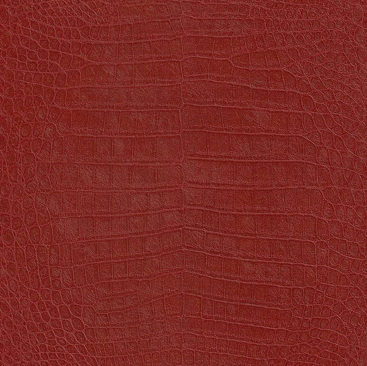 African Queen II Croc Effect Wallpaper - Red - Rasch - 474114Wallpaper199
