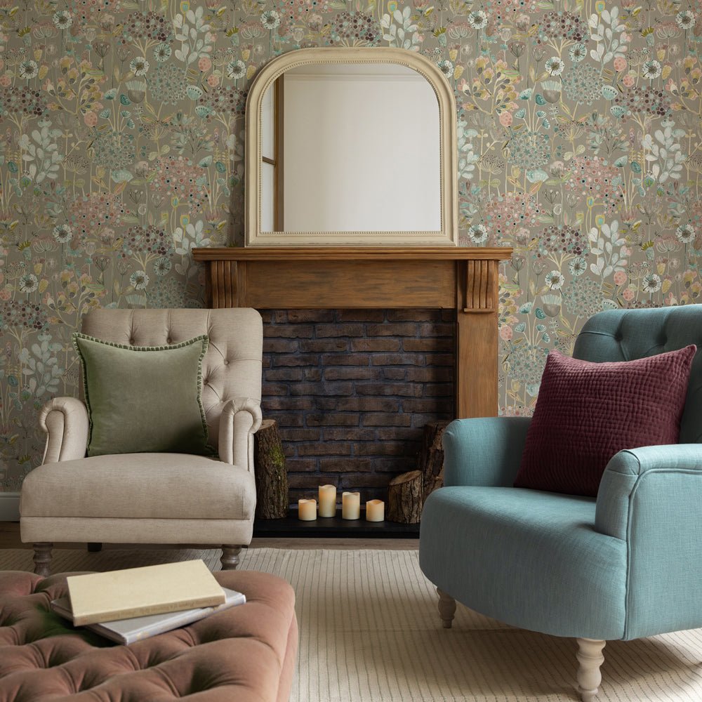 Ailsa Wallpaper - Granite - Voyage Maison - AILSA/WPO/GRAWallpaper199