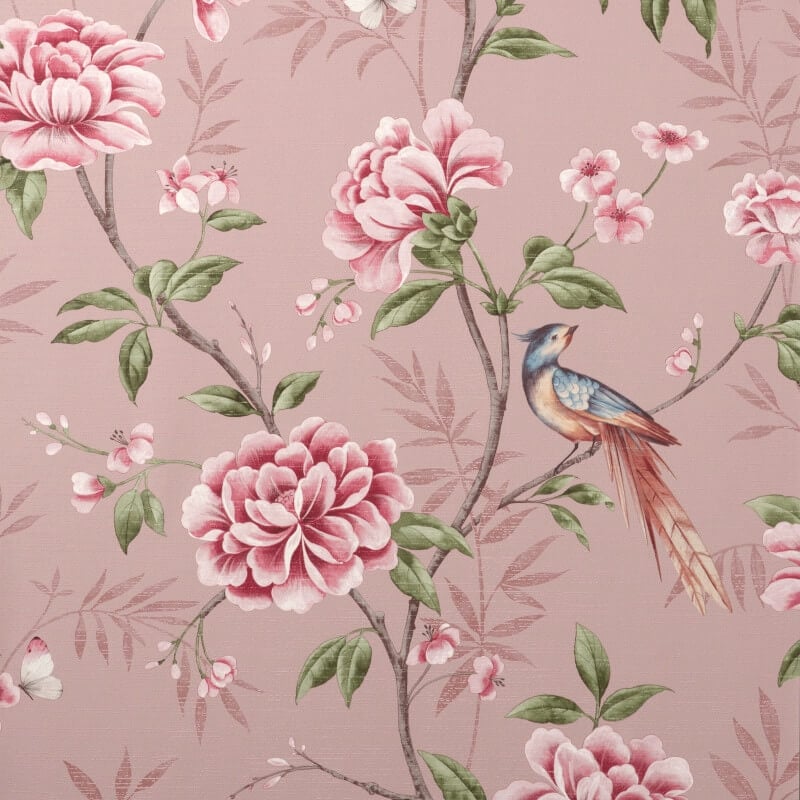 Akina Floral Wallpaper - Blush - Crown - M1726Wallpaper199