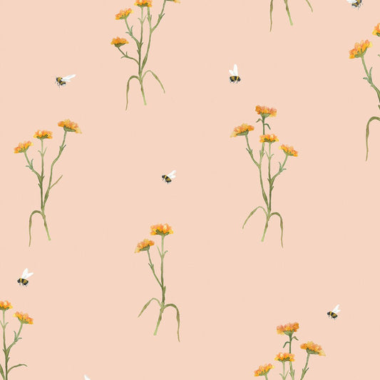 Allimore Wallpaper - Apricot - Voyage Maison - ALLIMOR/WPO/APRWallpaper199